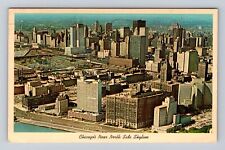 Chicago IL-Illinois, North Side Skyline, Skyscrapers, Vintage c1967 Postcard picture