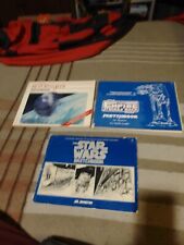 Star Wars Sketchbook Lot: 1st editions, 3 books, original trilogy used w/flaws.  picture