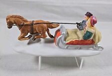 Vintage Lemax 1991, Porcelain Horse and Sleigh in Original Box picture