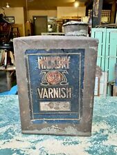 Vintage Hickory Varnish Advertising Tin Metal Can Duluth MN Kelly Thomson picture
