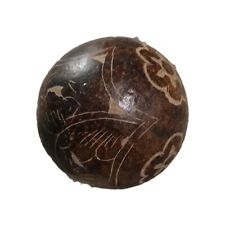 Decorative Wooden Ball Meditation Ball Etched Wood picture