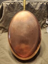 VTG 1801 Paul Revere Ware Copper Oval Fish Skillet Fry Pan Brass Handle No Lid picture