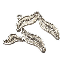 Chai Jewish Silver Pendant Filigree Charm Hebrew Judaica Jewelry Israel Amulet picture