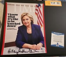 Hillary Rodham Clinton Signed 8x10 Rare Full Signature Beckett COA picture