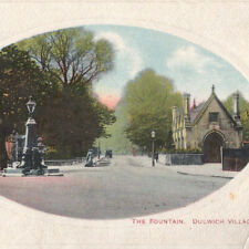 Vintage 1909 The Fountain Dulwich Village London England United Kingdom Postcard picture