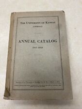 1917-1918 University of Kansas Lawrence Annual Catalog picture