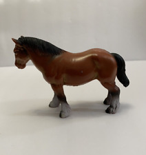 Bullyland Mare Horse Brown Handpainted Rubber Toy Collectible Germany picture