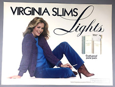 Vintage 70's 80's VIRGINIA SLIMS Cigarettes Ad Promo Poster 16