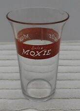 Vintage 1940's Antique Drink Moxie Soda Flared Top Glass cx picture