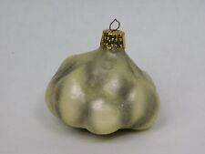 Vintage Christborn German Glitter Glass Garlic Head Vegetable Christmas Ornament picture