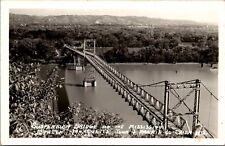 Marquette IA Prairie-Du-Chien WI Bridge RPPC Postcard picture