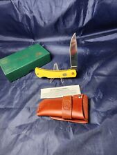 Moore Maker USA 3103 LBB Large Lockback Knife Yellow Delrin Handle 2023 NIB picture