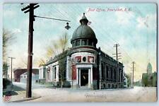 c1905's Post Office Building Tower Street Lamp Pawtucket Rhode Island Postcard picture