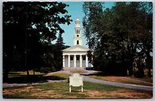 Vtg Madison Connecticut CT First Congregational Church Chrome View Postcard picture