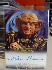 Complete Star Trek Deep Space 9 Wallace Shawn A9 Autograph as Grand Nagus Zek NM picture
