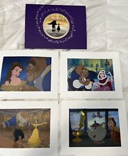 Vintage 2002 Disney Store Set 4 Lithograph Prints From “Beauty & The Beast” picture