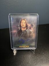 VIGGO MORTENSEN AUTO Aragorn Topps Chrome Lord of the Rings Trilogy picture