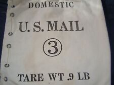 US MAIL USPS Postal Vintage Post Office #3 Mail Bag picture