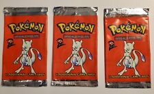 Mewtwo 1999 Original EMPTY Booster Packs Pokemon Card WoTC Base Set 2 picture