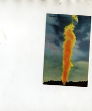 GAS WELL AFIRE OKLAHOMA  POSTCARD picture