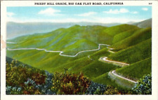 1930'S. BIG OAK FLAT ROAD, CALIF. PRIEST HILL GRADE. POSTCARD. sc31 picture