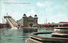 Shooting the Chutes, Los Angeles, California CA - 1910 Vintage Postcard picture