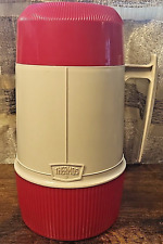 Vintage Thermos Vacuum Jar Model 6202 Red 1 Pint Wide Mouth Locking Made In USA picture