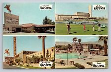 CA Fresno Indio Bakersfield California Hacienda Motel Las Vegas NV Vtg Postcard  picture