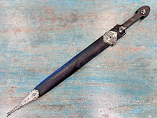 A Large Antique Russian Dagger Georgian Sword Silver 61cm Caucasian Kindjal picture