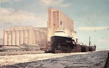 SHIP SS HAMILTONIAN OVERWINTERED @ GRAIN DOCKS & HUGE ELEVATORS Fort William picture