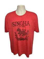 Singha Lager Beer since 1933 Adult Red XL TShirt picture