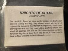 2 Full sets of 2008 Krewe Knights of Chaos New Orleans Mardi Gras Float Cardsll picture