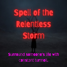 Spell of the Relentless Storm - Powerful Black Magic Hex for Turmoil picture