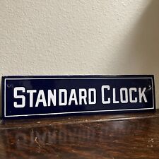 ANTIQUE STANDARD CLOCK PORCELAIN TIME CLOCK 13