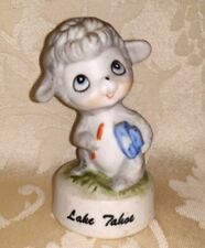 Vintage R.J.S.I. Designs Lamb Figurine Lake Tahoe Souvenir picture