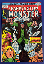 The Frankenstein Monster #12 Comic Book MVS Intact 1974 Marvel VF+ picture