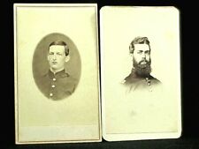Two Civil War C.D.V.'s  Of OFFICERS & PRIVATE picture