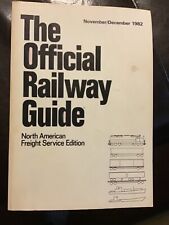 Official Railway Guide November/December 1982 North American Freight Service picture