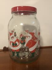 96 oz Santa Claus Cookie/Candy Jar Canister 8.75 in tall picture