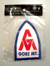 Vintage 1970s GORE MT. PATCH Mountain Alpine Ski Resort Badge NY Skiing Souvenir picture