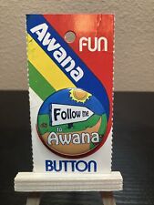 Rare NEW Vintage 1984 Awana Pinback Button 
