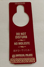 Las Vegas Imperial Palace Hotel Door Hanger/Do Not Disturb/Make Up Room picture