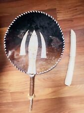 Traditional Igbo  Elephant tusk African  Animal Horn And Animal Skin Hand Fan picture