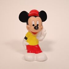 Vintage 1980's Walt Disney Mickey Mouse Squeak Playskool Baby Rubber Toy Figure picture