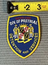 Vintage Maryland Division of Pretrial Detention and Services patch picture