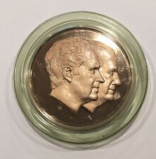 1973 NIXON-AGNEW SECOND INAUGURAL OFFICIAL BRONZE MEDAL, PROOF, EXC. COND. picture
