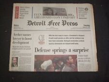 1995 JAN 24 DETROIT FREE PRESS NEWSPAPER -O.J. SIMPSON DEFENSE SURPRISE- NP 7662 picture