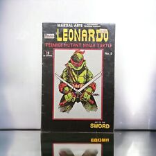 TMNT TRAINING MANUAL #5 LEONARDO Art of the SWORD 1986 Scarce Solson  picture