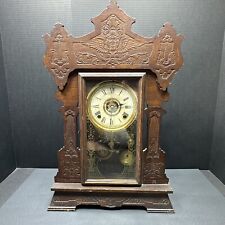 Antique Seth Thomas 8 Day Half Hour Strike With Alarm Mantle Clock 298A picture