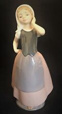 NAO-Hand Made in Spain by Lladro #357 Girl Combing Hair 9.5